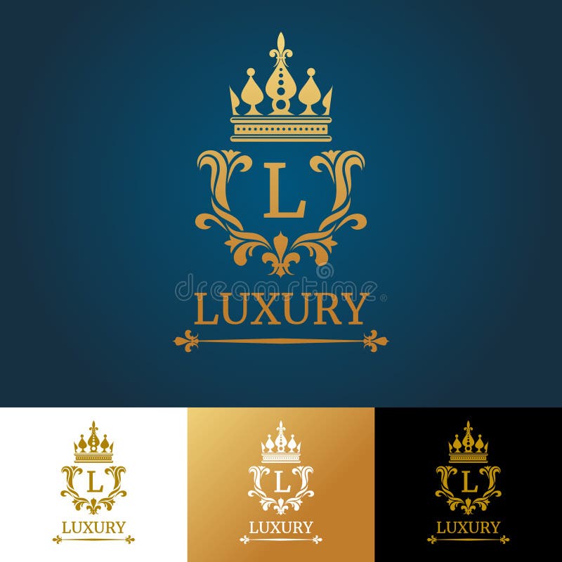 Monogramma con la corona Modello reale di logo di vettore di progettazione royalty illustrazione gratis Monogramma con la corona Modello reale di logo di vettore di progettazione royalty illustrazione gratis