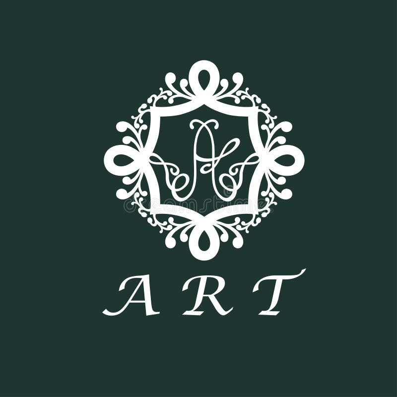 monogramma con la lettera nel mezzo Vettore royalty illustrazione gratis monogramma con la lettera nel mezzo Vettore royalty illustrazione gratis