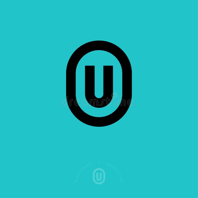 Monogramma piano di U Linea universale emblema Lettera di U nel distintivo arrotondato Stile lineare piano royalty illustrazione gratis Monogramma piano di U Linea universale emblema Lettera di U nel distintivo arrotondato Stile lineare piano royalty illustrazione gratis