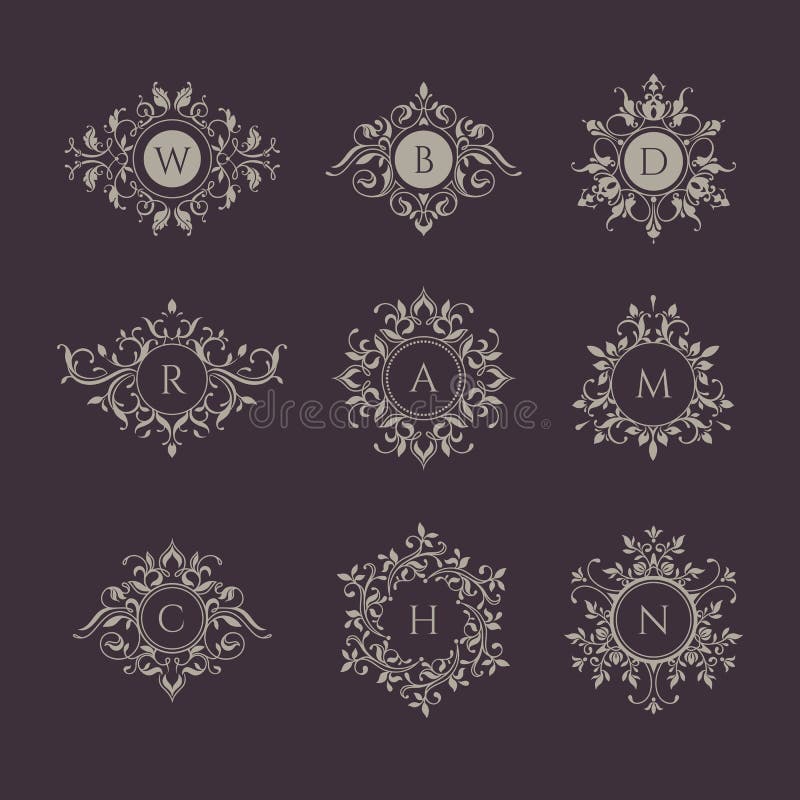 Monogramy inkasowi ilustracja wektor Monogramy inkasowi ilustracja wektor