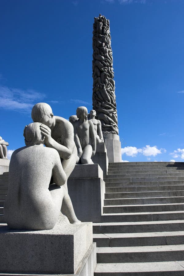 Monolith at vigeland park, Oslo, Norway. Monolith at vigeland park, Oslo, Norway