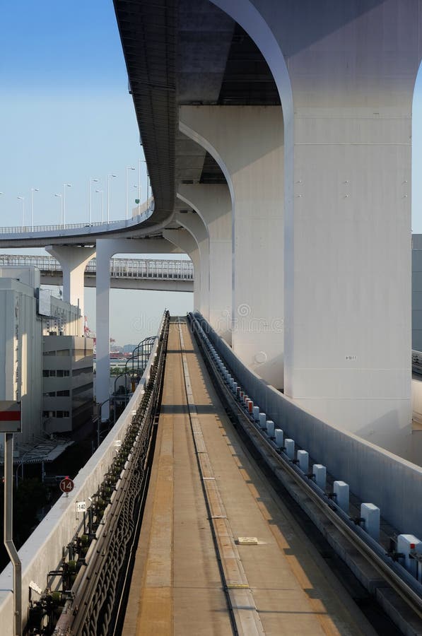 Reinforced Concrete Railroad Bridge Stock Image - Image of metallic ...