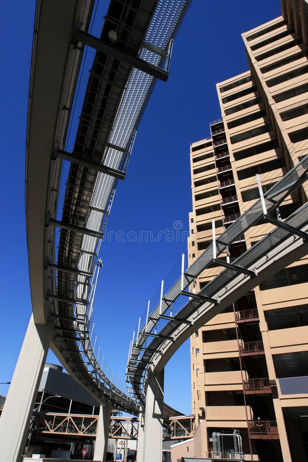 Monorail skyscrapers