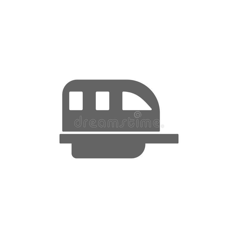 Monorail, train, transport icon. Element of simple transport icon. Premium quality graphic design icon. Signs and symbols royalty free illustration