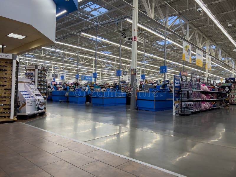 HDR image, Walmart store cashier check out lane, impulse item