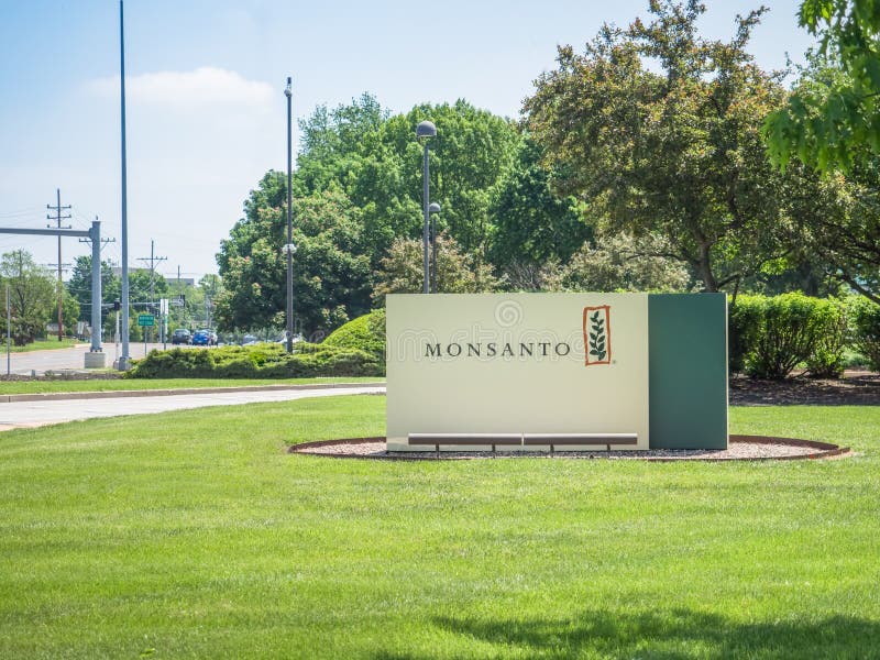Monsanto kwater głównych korporacyjny znak zdjęcia royalty free Monsanto kwater głównych korporacyjny znak zdjęcia royalty free