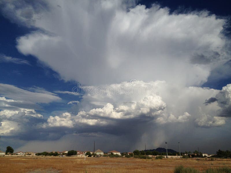 Monsoon Thunderstorm in the Desert