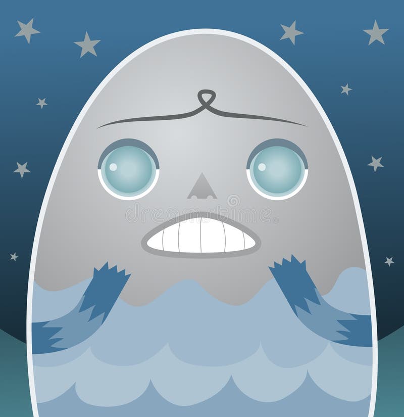 Download Monster stock vector. Illustration of horror, surprised - 24995465