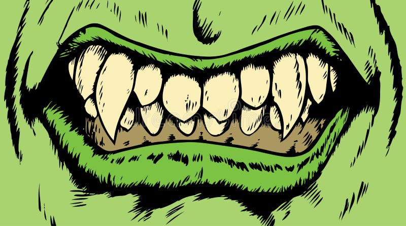 Monster mouth stock vector. Illustration of angry, halloween - 18339591