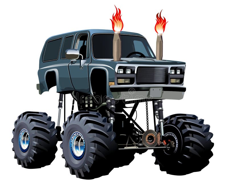 Monster truck dos desenhos animados ilustração do vetor Monster truck dos desenhos animados ilustração do vetor