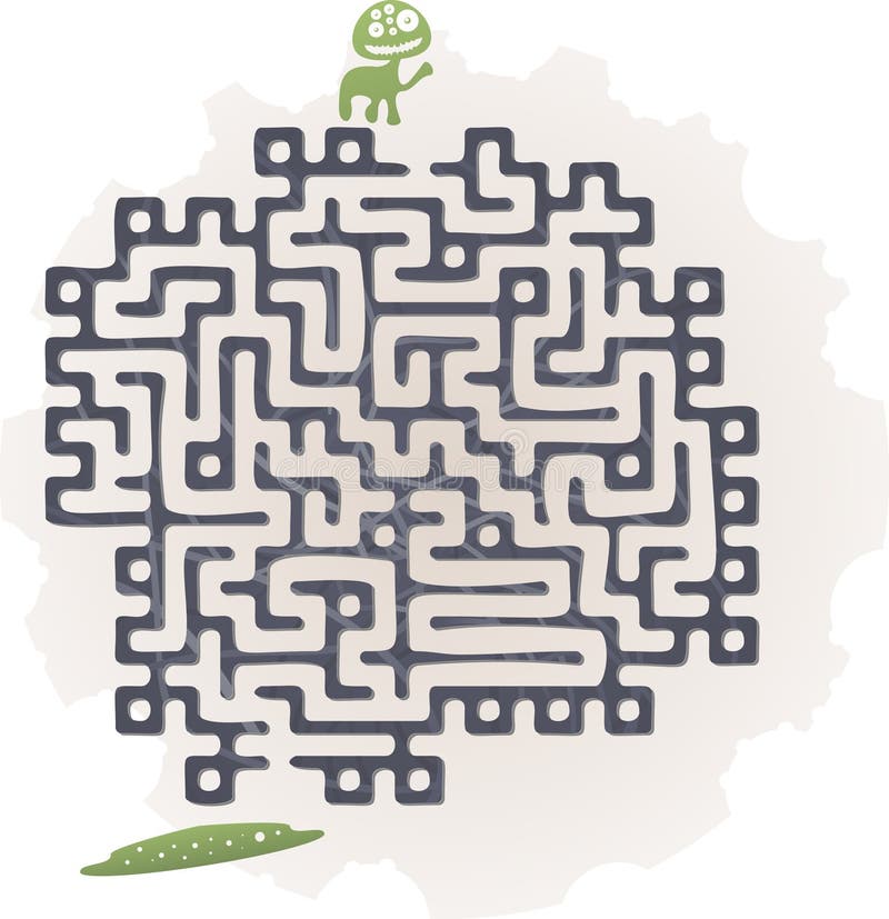 Monsterdoolhof royalty-vrije illustratie