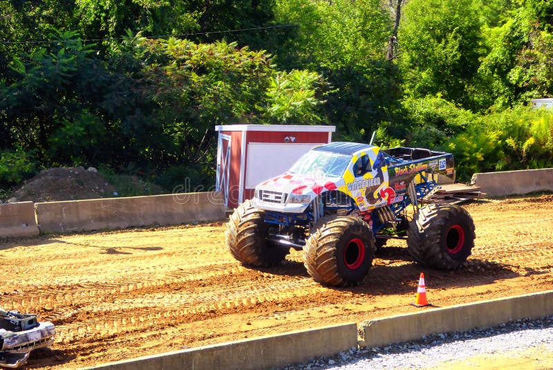 A big monster truck in 105th annual goshen fair in torrington connecticut united states. A big monster truck in 105th annual goshen fair in torrington connecticut united states.