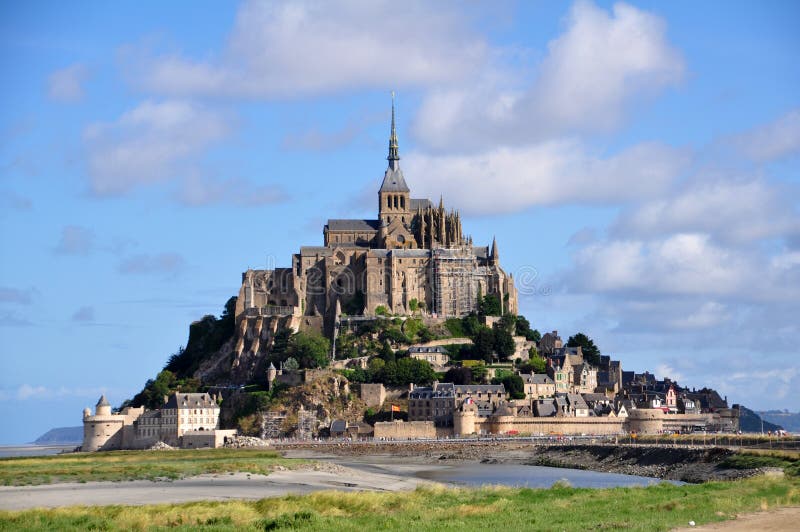 Mont Saint Michel dans les Frances photographie stock Mont Saint Michel dans les Frances photographie stock