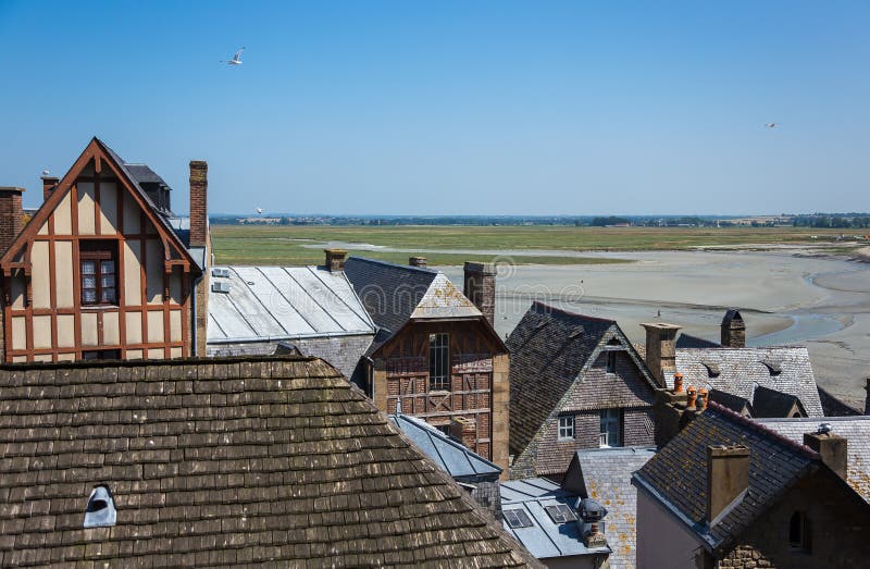 Mont Saint Michel, la Bretagne, France images libres de droits Mont Saint Michel, la Bretagne, France images libres de droits