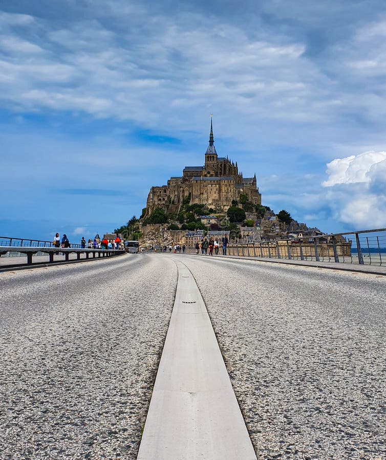 Mont Saint-Michel, Normandie, Nord-Frankreich Sommer 2019 lizenzfreie stockfotos Mont Saint-Michel, Normandie, Nord-Frankreich Sommer 2019 lizenzfreie stockfotos
