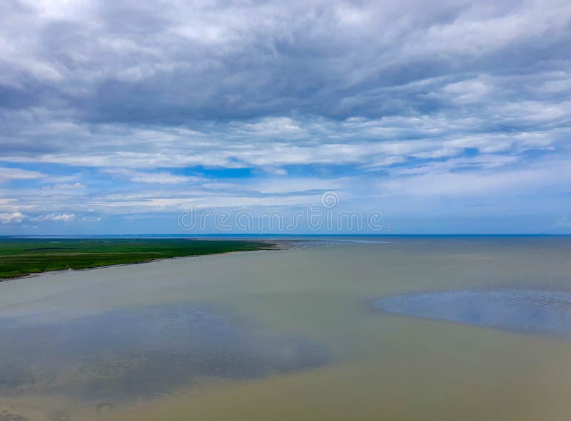 Mont Saint-Michel, Normandië, noordelijk Frankrijk De zomer van 2019 royalty-vrije stock fotografie Mont Saint-Michel, Normandië, noordelijk Frankrijk De zomer van 2019 royalty-vrije stock fotografie