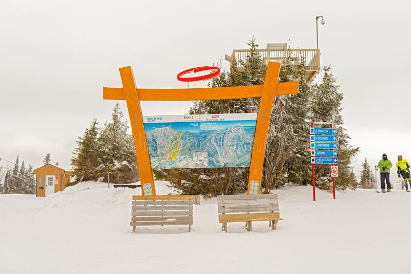 Mont Sainte Anne in Quebec, Kanada stockfotos Mont Sainte Anne in Quebec, Kanada stockfotos
