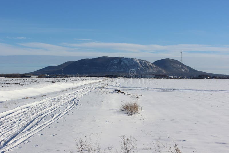 Mont StHilaire at Sunrise Seen from the Public Marina of Beloeil, with