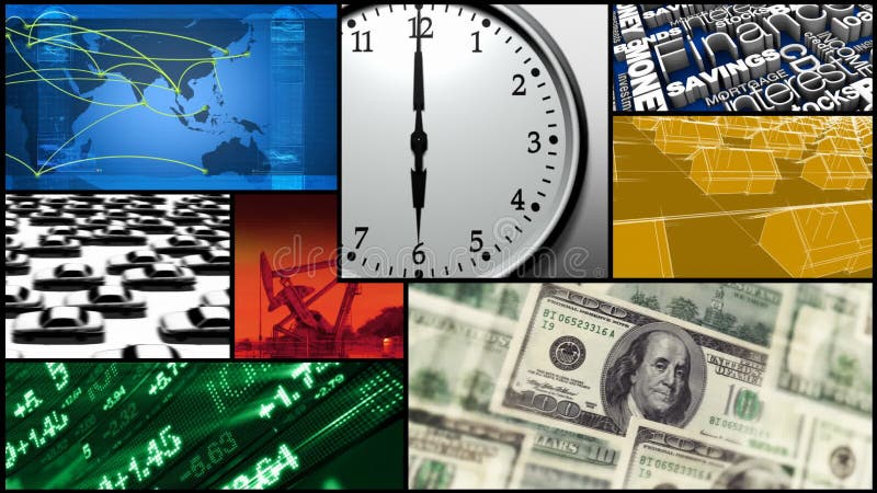 Montage - Time, Finance, Money, Business