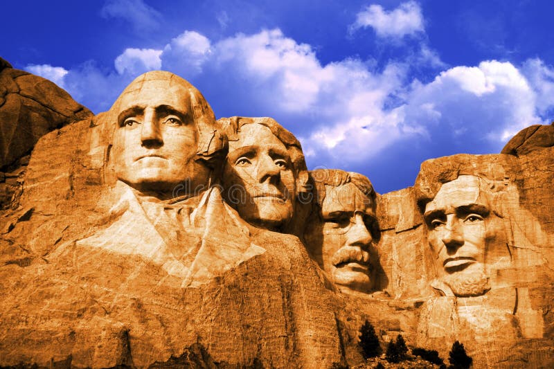 Montagem Rushmore, EUA imagens de stock Montagem Rushmore, EUA imagens de stock