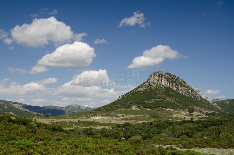 Montagna nel parco nazionale di Gennargentu, Sardegna