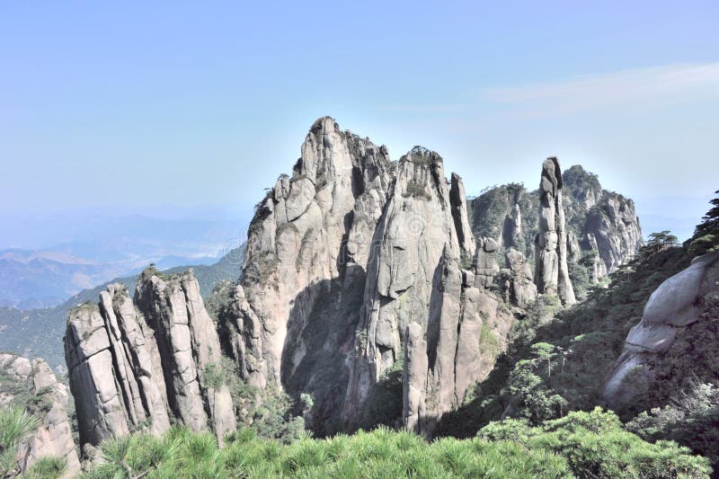 Montagna sanqingshan fotografia stock Montagna sanqingshan fotografia stock