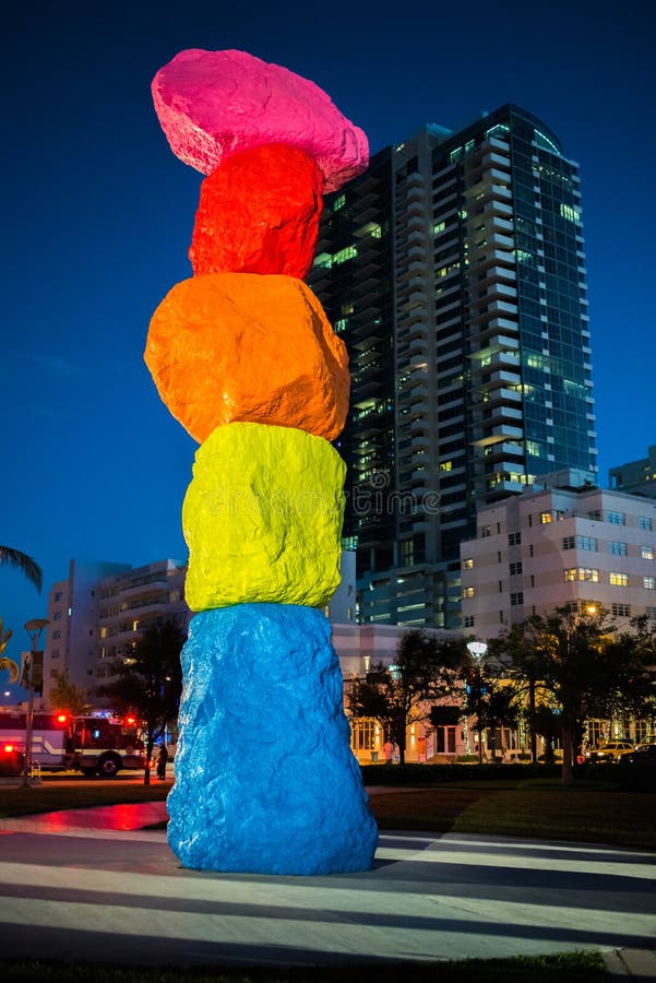 Montagne de Miami dans Miami Beach images stock Montagne de Miami dans Miami Beach images stock