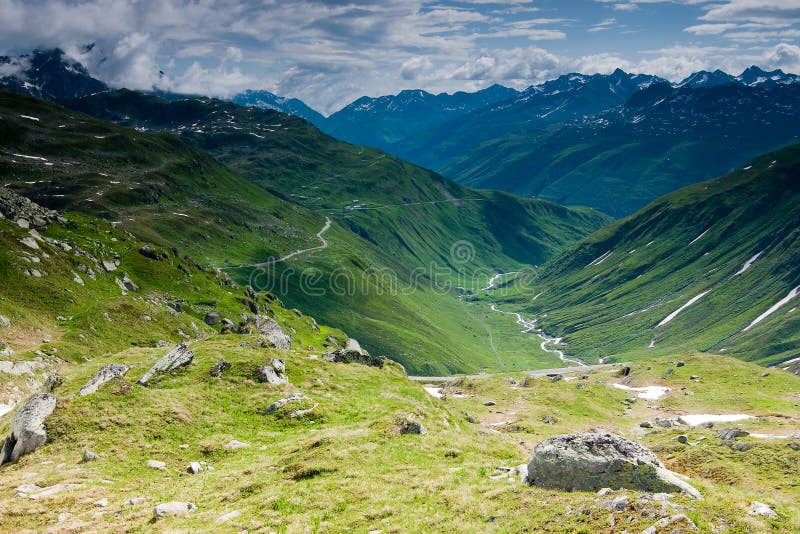 Montagne estive fotografie stock