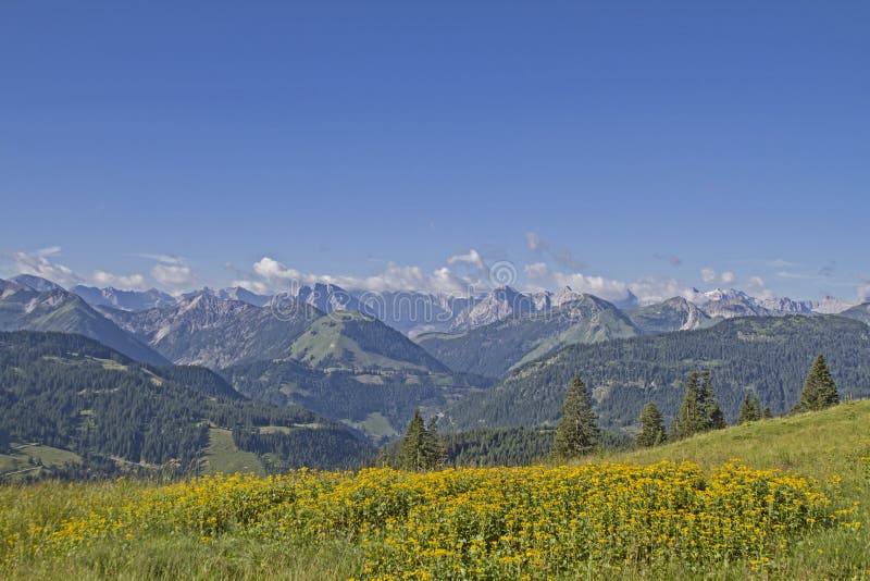 Montagne di estate im Karwendel fotografia stock