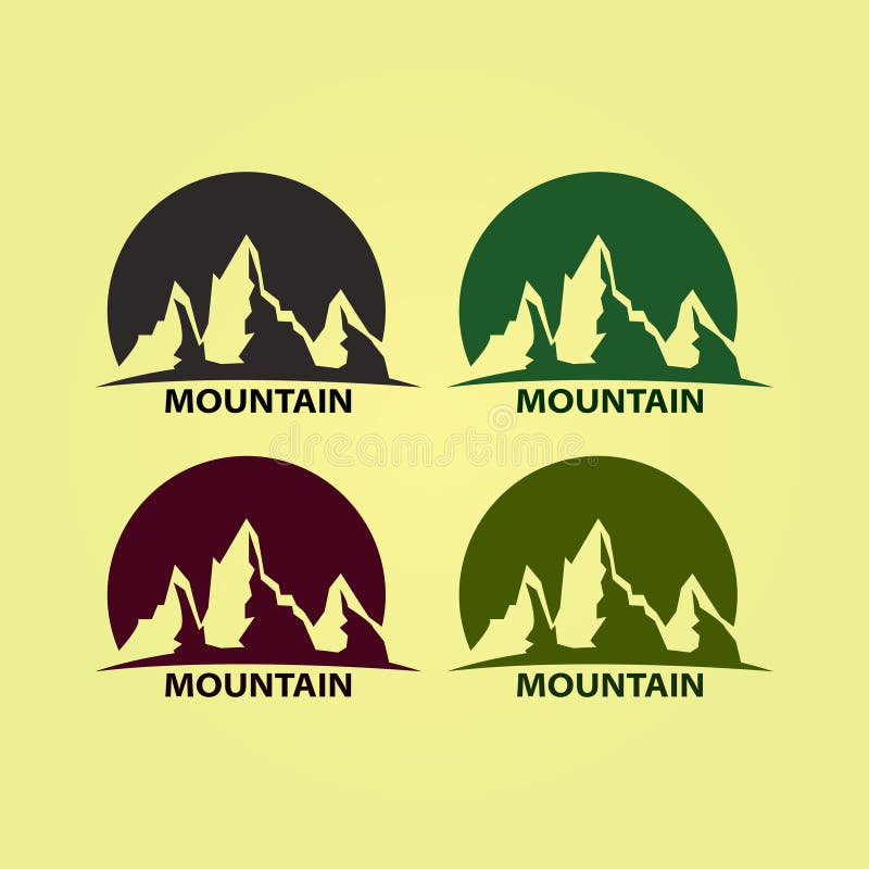 Montagne Logo Design Logo de soci?t?, ic?ne illustration libre de droits Montagne Logo Design Logo de soci?t?, ic?ne illustration libre de droits