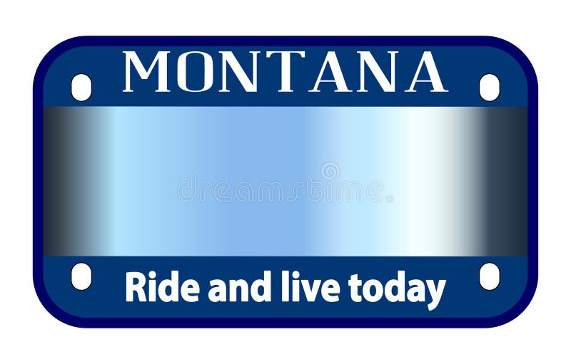 Montana-Motorradschild vektor abbildung