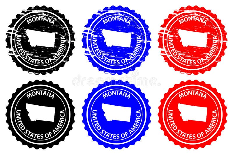 Montana-Stempel lizenzfreie abbildung Montana-Stempel lizenzfreie abbildung