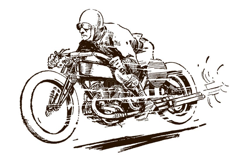 Linha Moto De Vetor Sem Costura Padrão Moto Clássica Motor De Potência V,  Roda. Retro Lendário. Desenho Animado. Motociclista Motociclista. Motor A  Gasolina. Vela De Ignição. Ilustração, Elemento Para O Seu Design