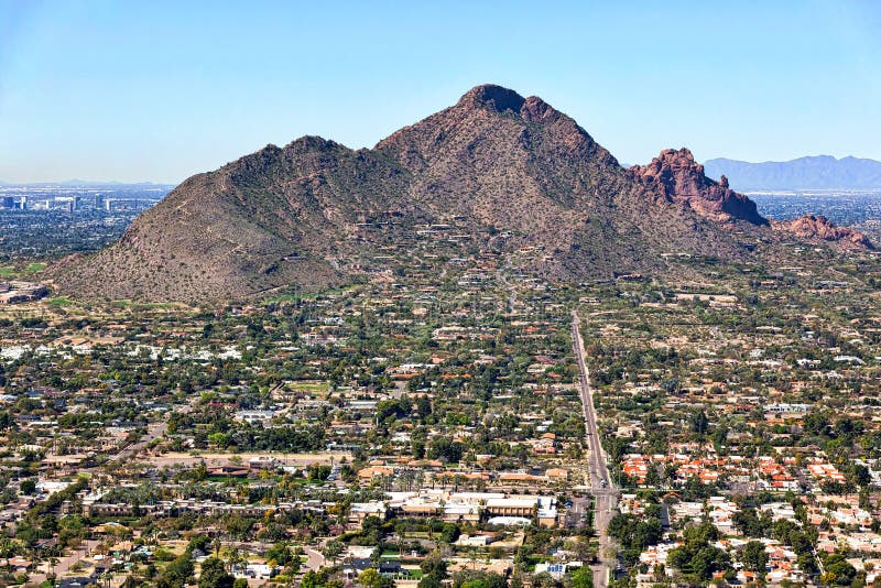 Montanha do Camelback de Scottsdale, o Arizona