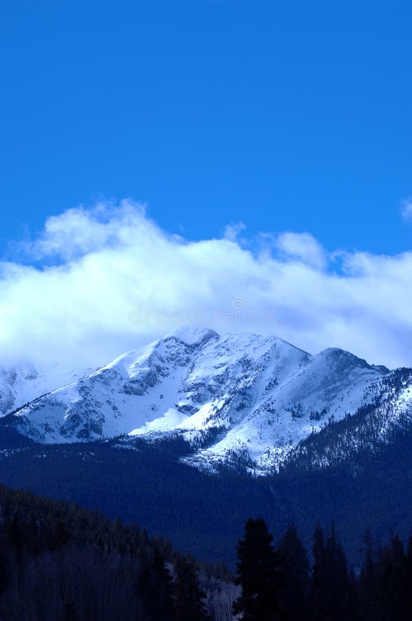 Cold snowy mountain on Colorado's Front Range. Cold snowy mountain on Colorado's Front Range