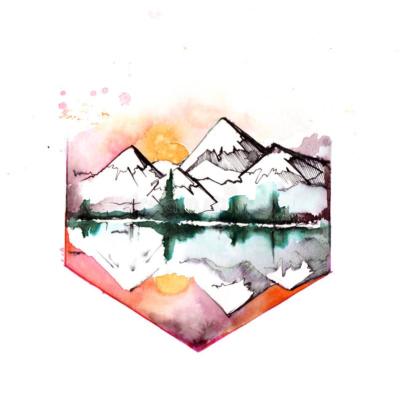 Montanhas ilustração royalty free Montanhas ilustração royalty free