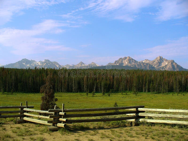 Montanhas do Sawtooth, Idaho imagem de stock
