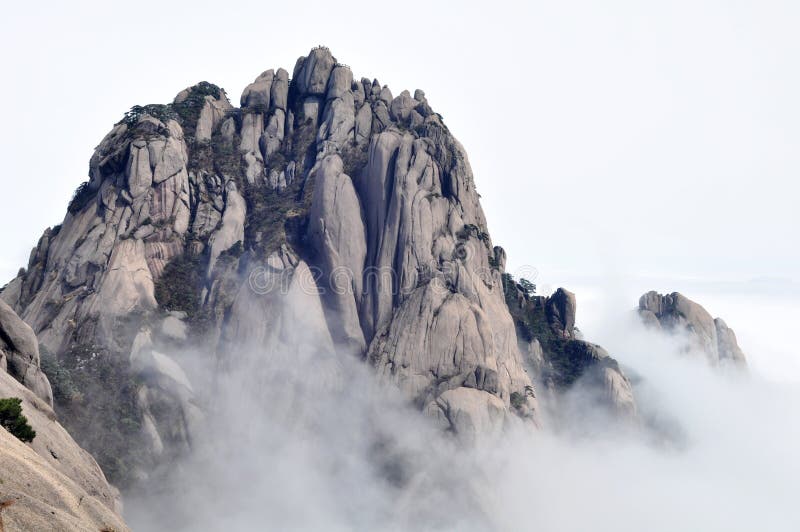 Scenery of famous mountains Huangshan in China. Scenery of famous mountains Huangshan in China