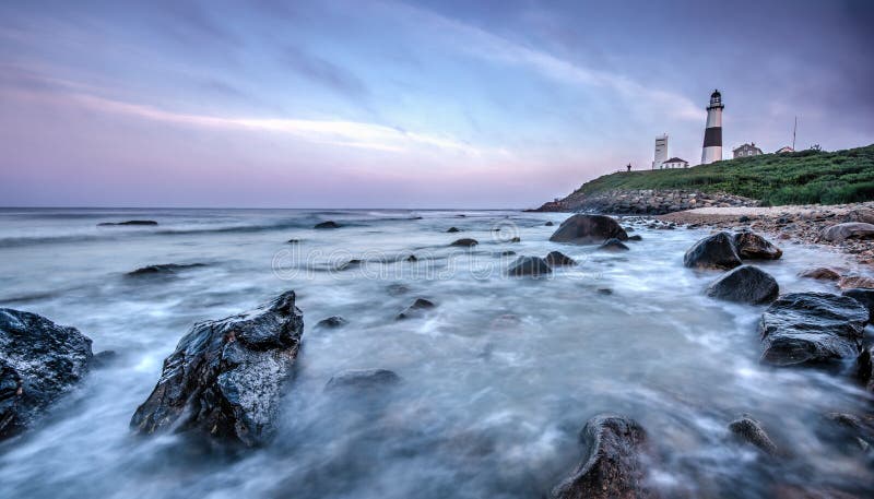 Montauk fyr, Montauk, New York royaltyfria bilder Montauk fyr, Montauk, New York royaltyfria bilder