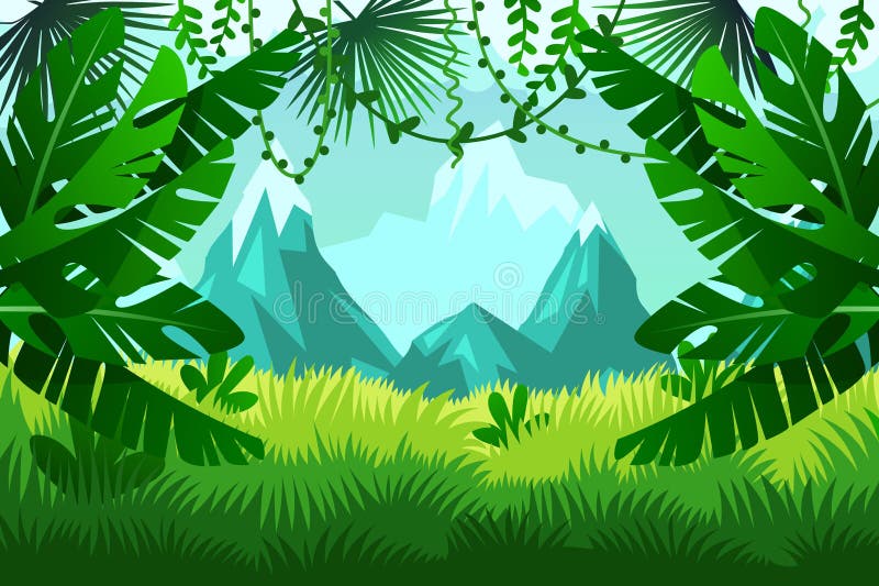 Montañas tropicales del bosque Paisaje libre illustration Montañas tropicales del bosque Paisaje libre illustration