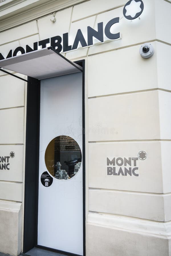 Montblanc luxury brand editorial stock photo. Image of bucherer