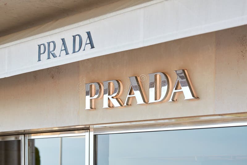 Prada sign editorial stock image. Image of boutique, sign - 23137944