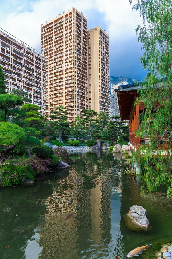 Japanese Garden in Monte Carlo, Monaco Stock Photo - Image of cote ...