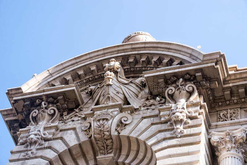 Monte Carlo, Monaco September 2017. Details of the Facade of the