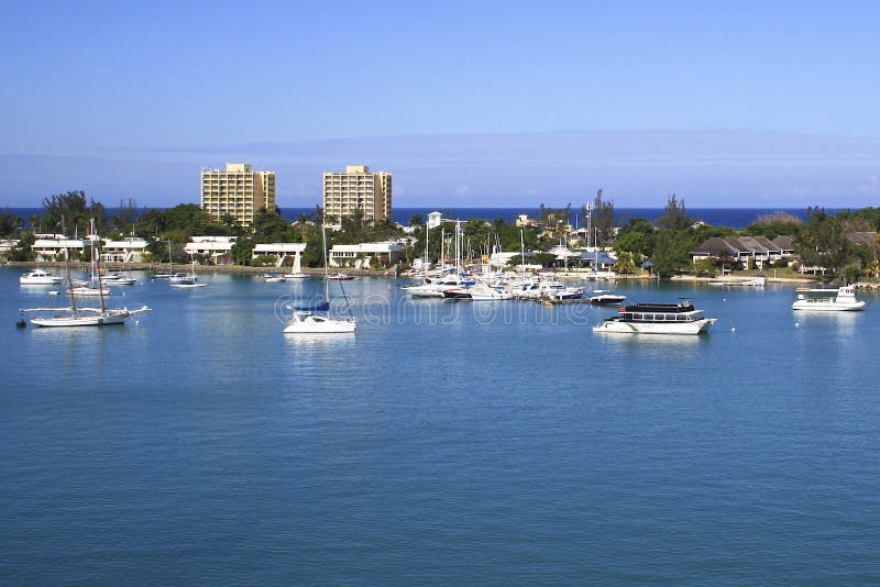 Montego Bay lagune in Jamaica, Caribbean