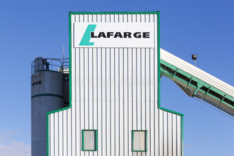 Lafarge Cement Plant in France Editorial Stock Photo - Image of company