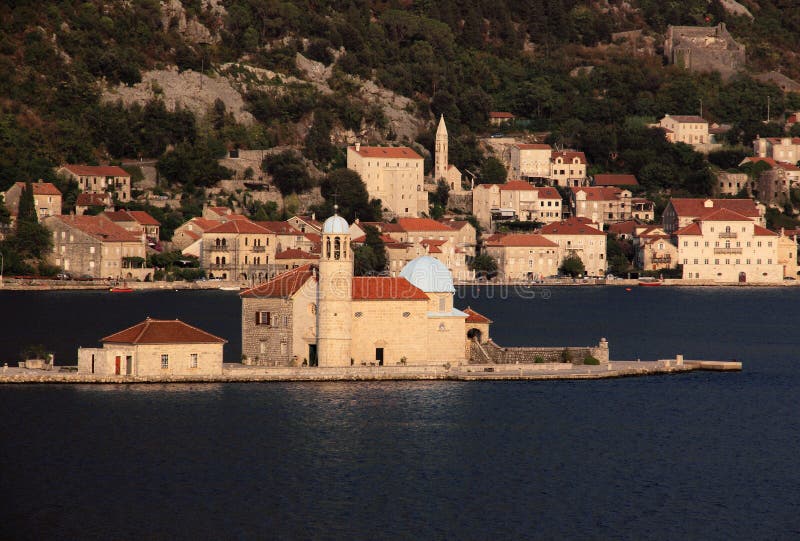 Montenegro, 'Boka Kotorska' Perast fotos de archivo