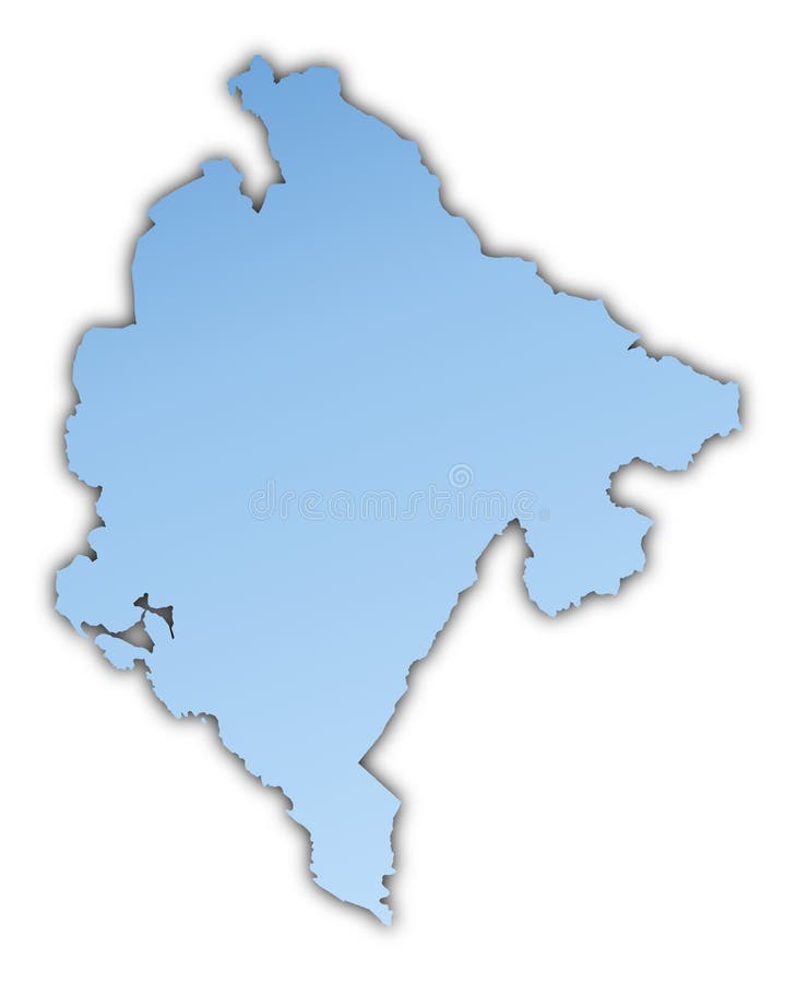 Montenegro-Karte vektor abbildung Montenegro-Karte vektor abbildung