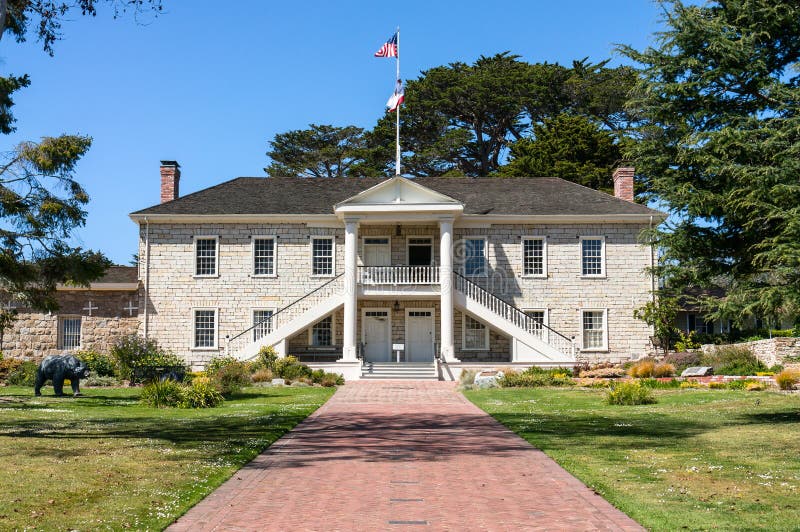 Colton Hall in Monterey, California stock photos