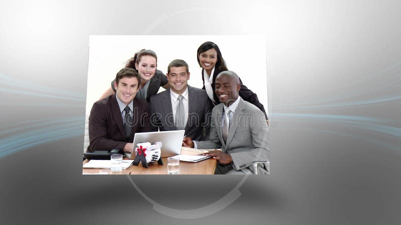 Montering van commerciële vergaderingen stock footage Montering van commerciële vergaderingen stock footage